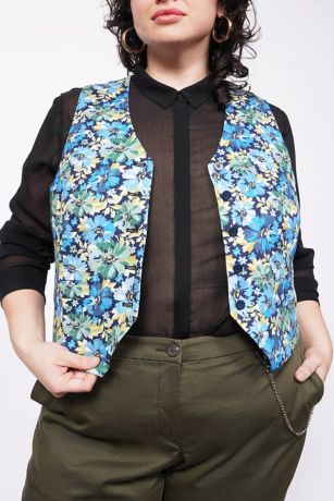 Wildfang Empower Floral Vest | David's Bridal